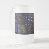 Vier Juli Patchwork Patroon - 4 juli Matglas Bierpul (Voorkant links)