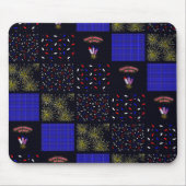 Vier Juli Patchwork Patroon - 4 juli Muismat (Voorkant)