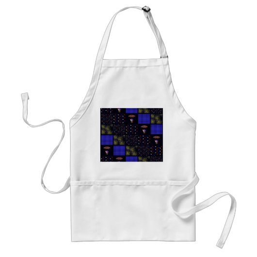 Vier juli Patchwork Patroon - 4 juli Standaard Schort (Voorkant)