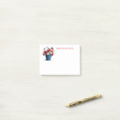 Vier Juli Post-it Briefjes Post-it® Notes (Op bureau)