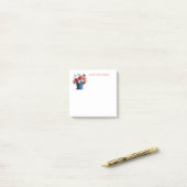Vier Juli Post-it Briefjes Post-it® Notes (Op bureau)