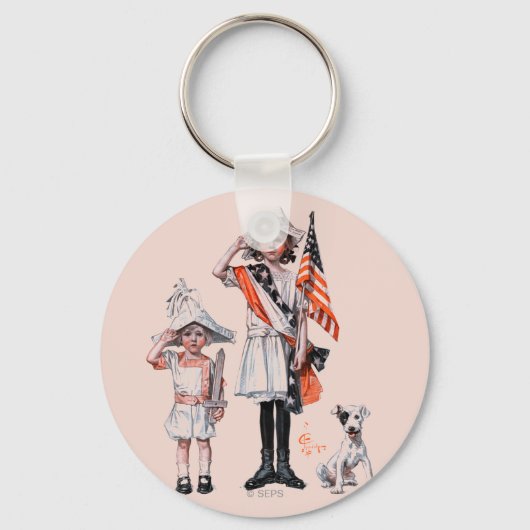 Vier juli sleutelhanger (Voorkant)
