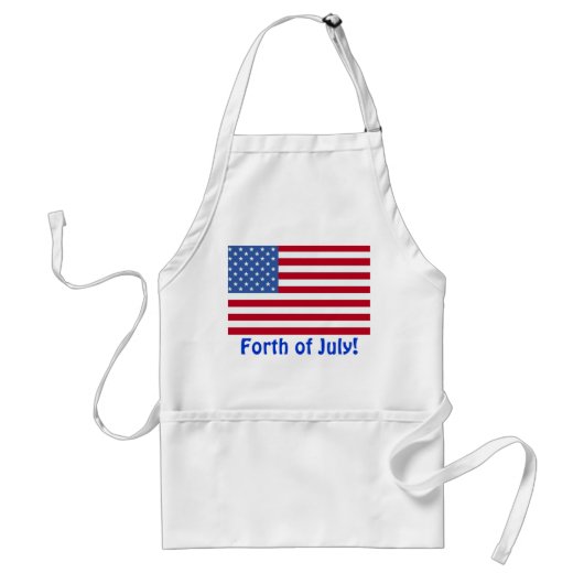 Vier Juli Vlag Schort (Voorkant)