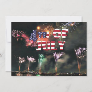 Vier juli vuurwerk spektakel kaart