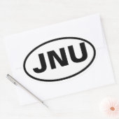 VIER Juneau, Alaska "JNU" Ovale Sticker (Envelop)