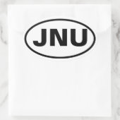 VIER Juneau, Alaska "JNU" Ovale Sticker (Tas)