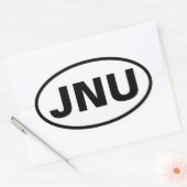 VIER Juneau, Alaska "JNU" Ovale Sticker (Envelop)