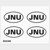 VIER Juneau, Alaska "JNU" Ovale Sticker (Vel)