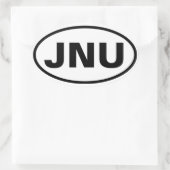 VIER Juneau, Alaska "JNU" Ovale Sticker (Tas)
