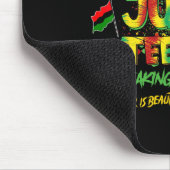 Vier Juneteenth 1865 Afro-Amerikaanse emancipatie Muismat (Hoek)