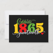 Vier Juneteenth: Vrijheid sinds 1865 Kaart (Voorkant)
