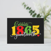Vier Juneteenth: Vrijheid sinds 1865 Kaart (Staand voorkant)