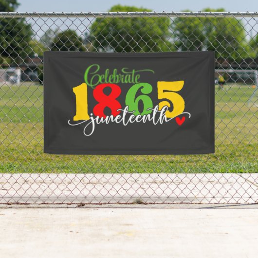 Vier Juneteenth: Vrijheid sinds 1865 Spandoek (Insitu)
