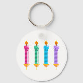 Vier kaarsen lichte Sleutelhanger (Voorkant)
