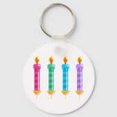 Vier kaarsen lichte Sleutelhanger (Achterkant)