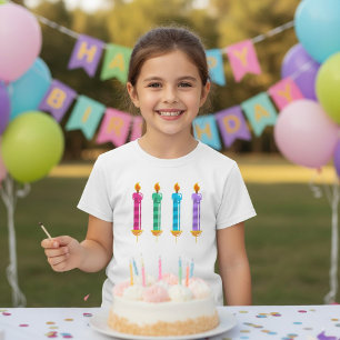 Vier kaarsen lichte T-shirt