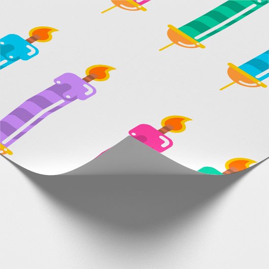 Vier kaarsen lichtvlamvertragend papier