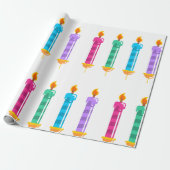 Vier kaarsen lichtvlamvertragend papier (Uitgerold)