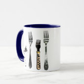 Vier kaarsen/vorkhandvatten mok (Voorkant links)