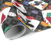 Vier Kaart Aces Poker Cadeaupapier (Rol Hoek)