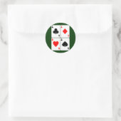 Vier Kaart Sticker (Tas)