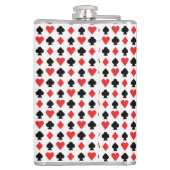 Vier Kaart vormen patroon Heupfles (Achterkant)