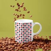 Vier Kaart vormen patroon Koffiemok