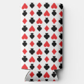 Vier Kaart vormen patroon Seltzer Blikjeskoeler (Achterkant)