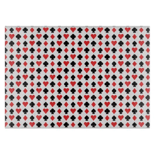 Vier Kaart vormen patroon Snijplank (Voorkant)