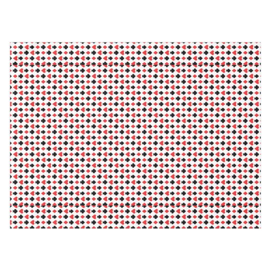 Vier Kaart vormen patroon Tafelkleed (Voorkant (Horizontaal))