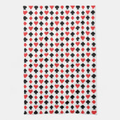 Vier Kaart vormen patroon Theedoek (Verticaal)