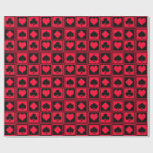 Vier kaartkostuums cadeaupapier (Vlak)