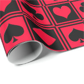 Vier kaartkostuums cadeaupapier (Rol Hoek)