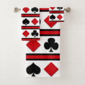 Vier kaartpakken bad handdoek (Insitu)