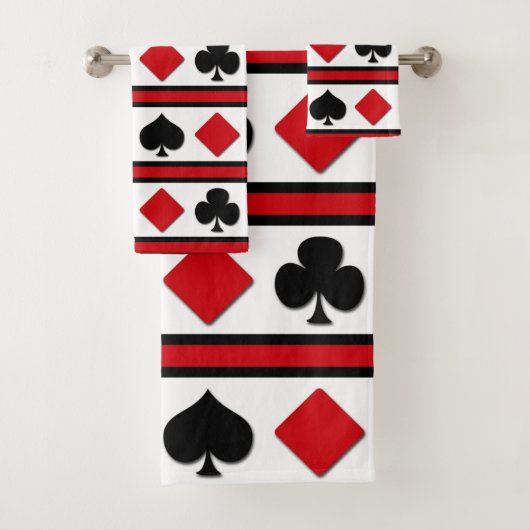 Vier kaartpakken bad handdoek (Insitu)