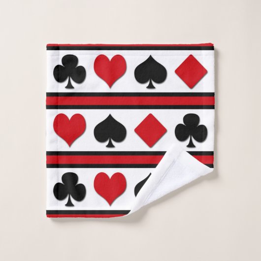 Vier kaartpakken bad handdoek (Wasdoekje)