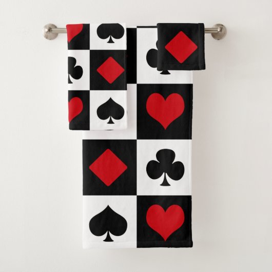 Vier kaartpakken bad handdoek (Insitu)
