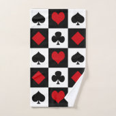 Vier kaartpakken bad handdoek (Handdoek)