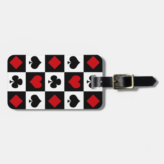 Vier kaartpakken bagagelabel (Voorkant horizontaal)