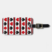 Vier kaartpakken bagagelabel (Voorkant horizontaal)