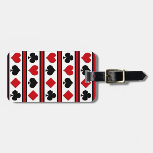 Vier kaartpakken bagagelabel (Voorkant horizontaal)