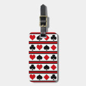 Vier kaartpakken bagagelabel (Voorkant verticaal)