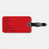 Vier kaartpakken bagagelabel (Achterkant horizontaal)