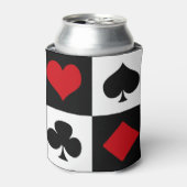 Vier kaartpakken blikjeskoeler (Blikje Voorkant)