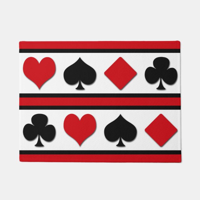 Vier kaartpakken deurmat (Voorkant)