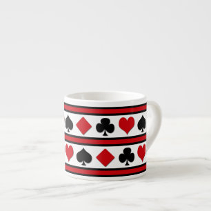 Vier kaartpakken espresso kop