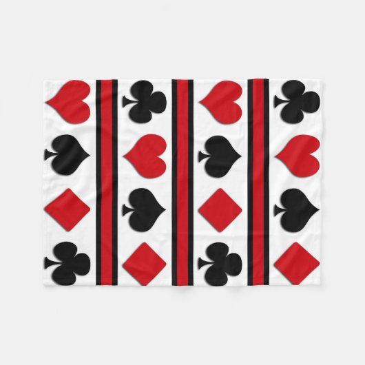 Vier kaartpakken fleece deken (Voorkant (Horizontaal))