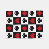 Vier kaartpakken fleece deken (Voorkant (Horizontaal))