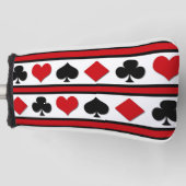 Vier kaartpakken golfheadcover (Voorkant)