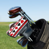 Vier kaartpakken golfheadcover (Insitu)